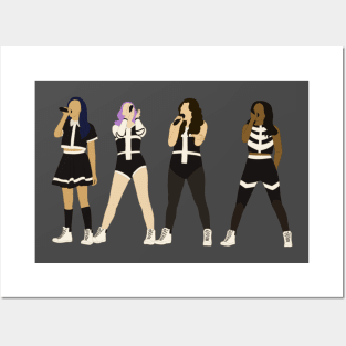 Little Mix DNA tour black and white outfit OT4 Posters and Art